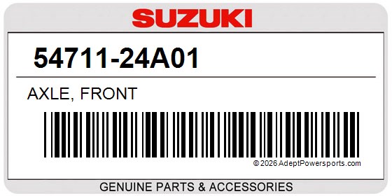 Suzuki 54711-24A01 Axle, Front