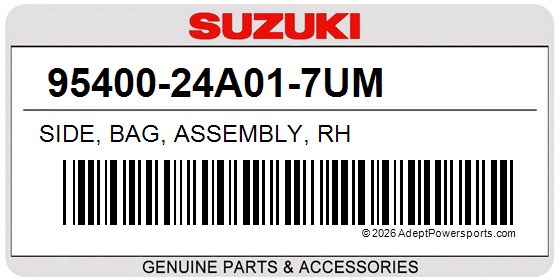 Suzuki 95400-24A01-7UM Side, Bag, Assembly, Rh
