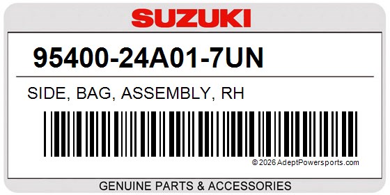 Suzuki 95400-24A01-7UN Side, Bag, Assembly, Rh