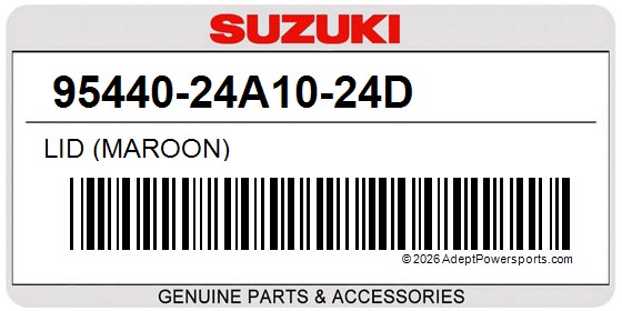 Suzuki 95440-24A10-24D Lid (Maroon)