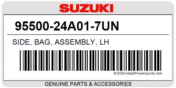 Suzuki 95500-24A01-7UN Side, Bag, Assembly, Lh