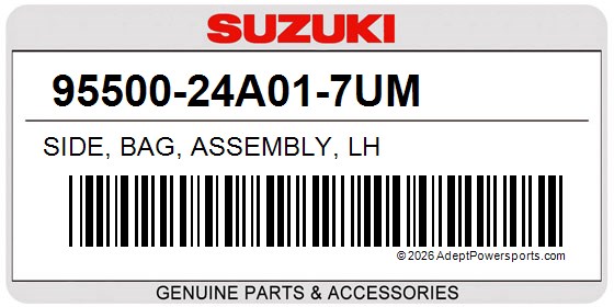 Suzuki 95500-24A01-7UM Side, Bag, Assembly, Lh