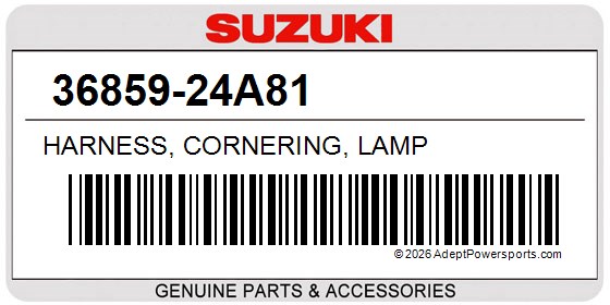 Suzuki 36859-24A81 Harness, Cornering, Lamp