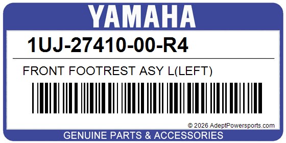Yamaha 1UJ-27410-00-R4 Front Footrest Asy L(Left)