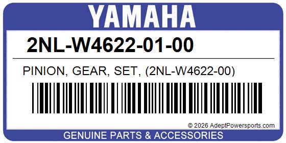 Yamaha 2NL-W4622-01-00 Pinion, Gear, Set, (2Nl-W4622-00)