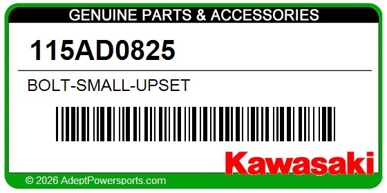 Kawasaki 115AD0825 Bolt-Small-Upset