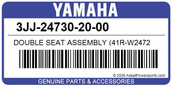 Yamaha 3JJ-24730-20-00 Double Seat Assembly (41R-W2472
