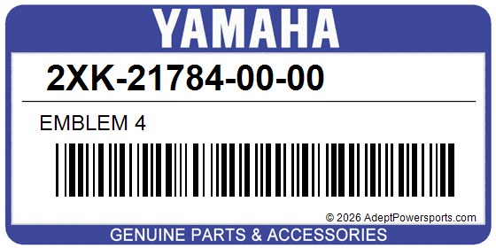 Yamaha 2XK-21784-00-00 Emblem 4