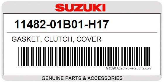 Suzuki 11482-01B01-H17 Gasket, Clutch, Cover