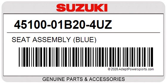 Suzuki 45100-01B20-4UZ Seat Assembly (Blue)