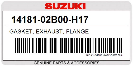 Suzuki 14181-02B00-H17 Gasket, Exhaust, Flange
