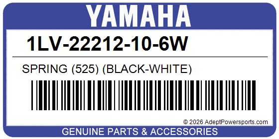 Yamaha 1LV-22212-10-6W Spring (525) (Black-White)