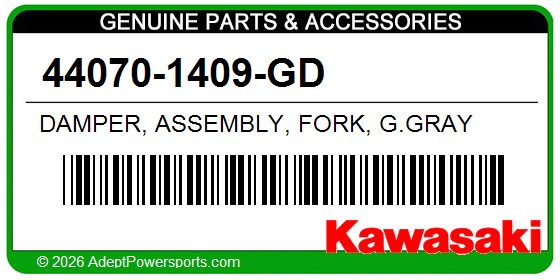 Kawasaki 44070-1409-GD Damper, Assembly, Fork, G.Gray