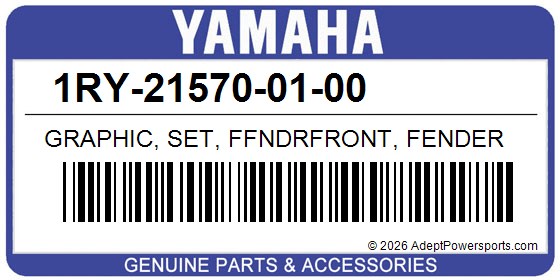 Yamaha 1RY-21570-01-00 Graphic, Set, Ffndrfront, Fender