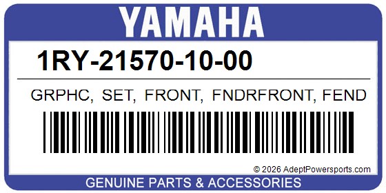 Yamaha 1RY-21570-10-00 Grphc, Set, Front, Fndrfront, Fender