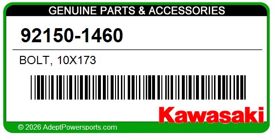 Kawasaki 92150-1460 Bolt, 10X173