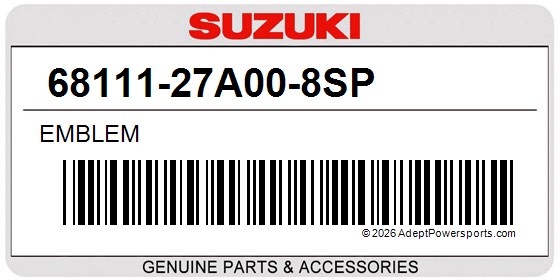 Suzuki 68111-27A00-8SP Emblem