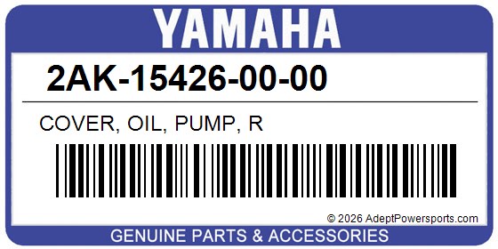 Yamaha 2AK-15426-00-00 Cover, Oil, Pump, R
