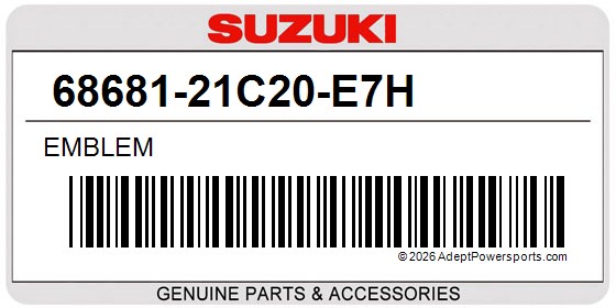 Suzuki 68681-21C20-E7H Emblem