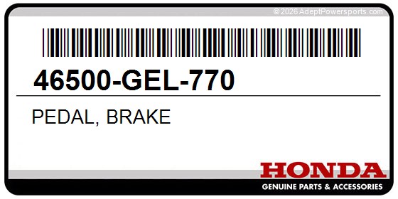 Honda 46500-GEL-770 Pedal, Brake