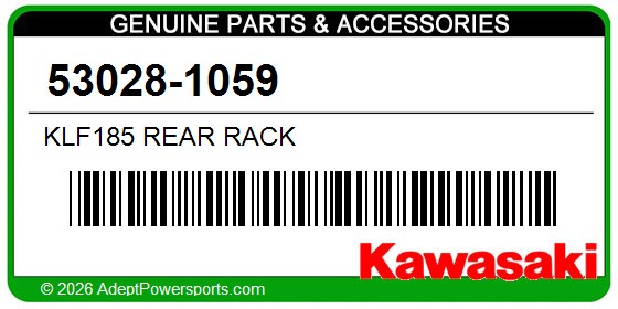 Kawasaki 53028-1059 Klf185 Rear Rack