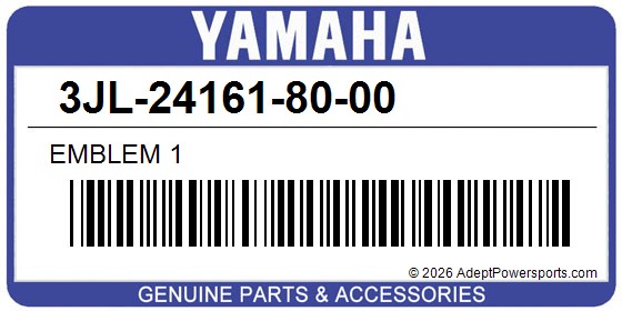 Yamaha 3JL-24161-80-00 Emblem 1