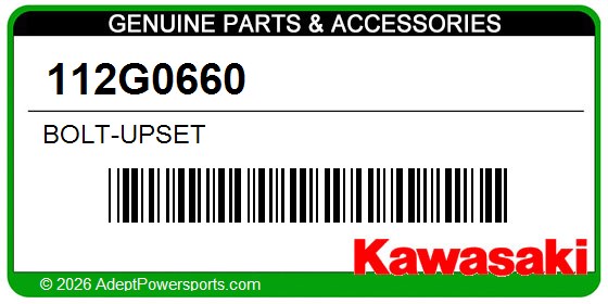 Kawasaki 112G0660 Bolt-Upset