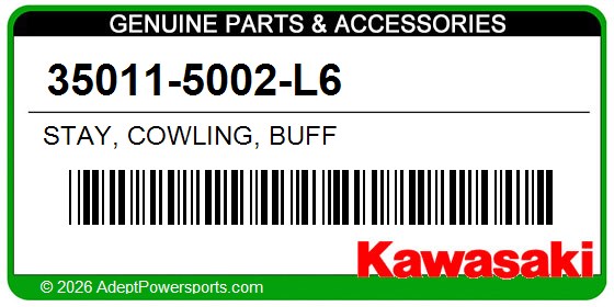 Kawasaki 35011-5002-L6 Stay, Cowling, Buff