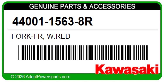Kawasaki 44001-1563-8R Fork-Fr, W.Red