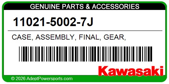 Kawasaki 11021-5002-7J Case, Assembly, Final, Gear,