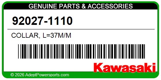 Kawasaki 92027-1110 Collar, L=37M/M
