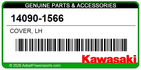 Kawasaki 14090-1566 Cover, Lh