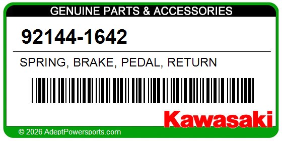 Kawasaki 92144-1642 Spring, Brake, Pedal, Return