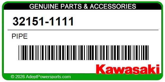 Kawasaki 32151-1111 Pipe