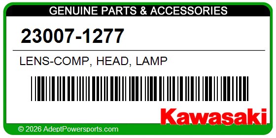 Kawasaki 23007-1277 Lens-Comp, Head, Lamp