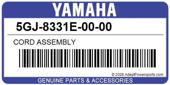 Yamaha 5GJ-8331E-00-00 Cord Assembly