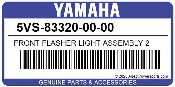 Yamaha 5VS-83320-00-00 Front Flasher Light Assembly 2