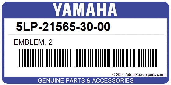 Yamaha 5LP-21565-30-00 Emblem, 2