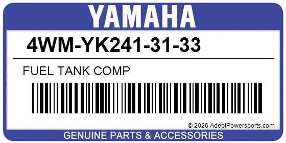 Yamaha 4WM-YK241-31-33 Fuel Tank Comp