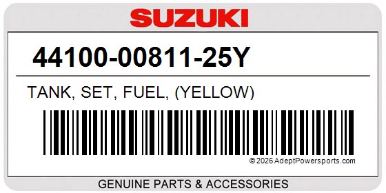 Suzuki 44100-00811-25Y Tank, Set, Fuel, (Yellow)