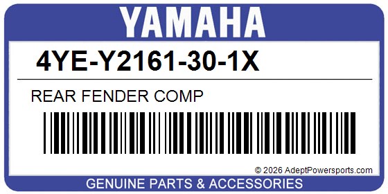 Yamaha 4YE-Y2161-30-1X Rear Fender Comp