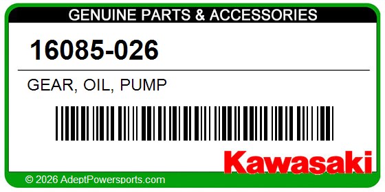 Kawasaki 16085-026 Gear, Oil, Pump