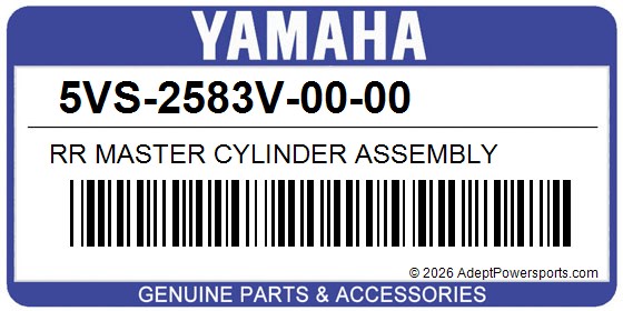 Yamaha 5VS-2583V-00-00 Rr Master Cylinder Assembly