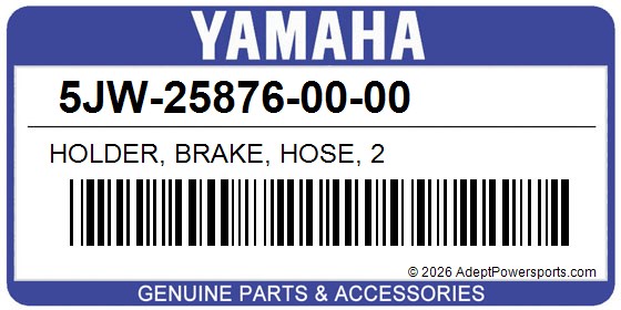 Yamaha 5JW-25876-00-00 Holder, Brake, Hose, 2