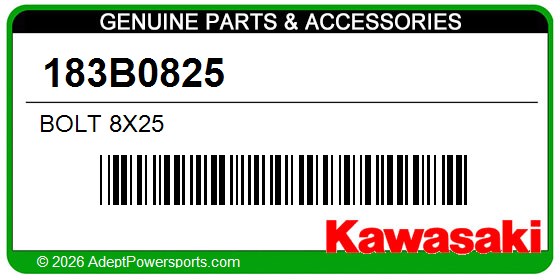 Kawasaki 183B0825 Bolt 8X25