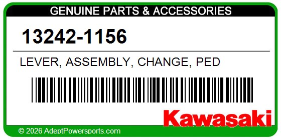 Kawasaki 13242-1156 Lever, Assembly, Change, Ped