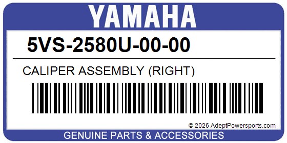 Yamaha 5VS-2580U-00-00 Caliper Assembly (Right)