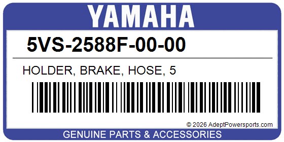 Yamaha 5VS-2588F-00-00 Holder, Brake, Hose, 5