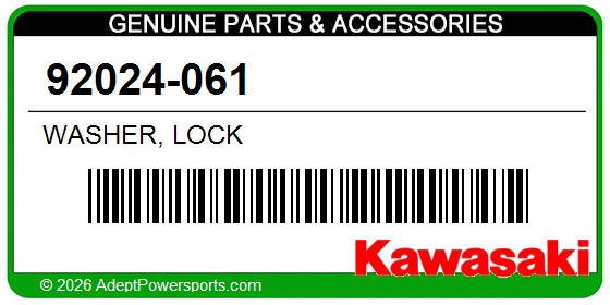 Kawasaki 92024-061 Washer, Lock