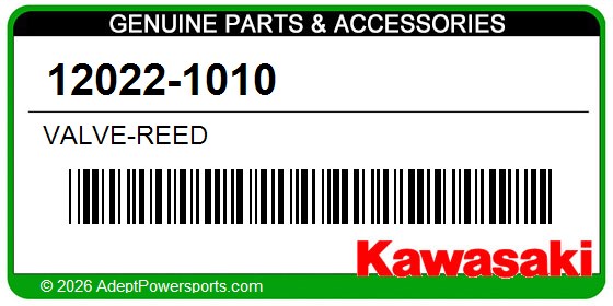 Kawasaki 12022-1010 Valve-Reed